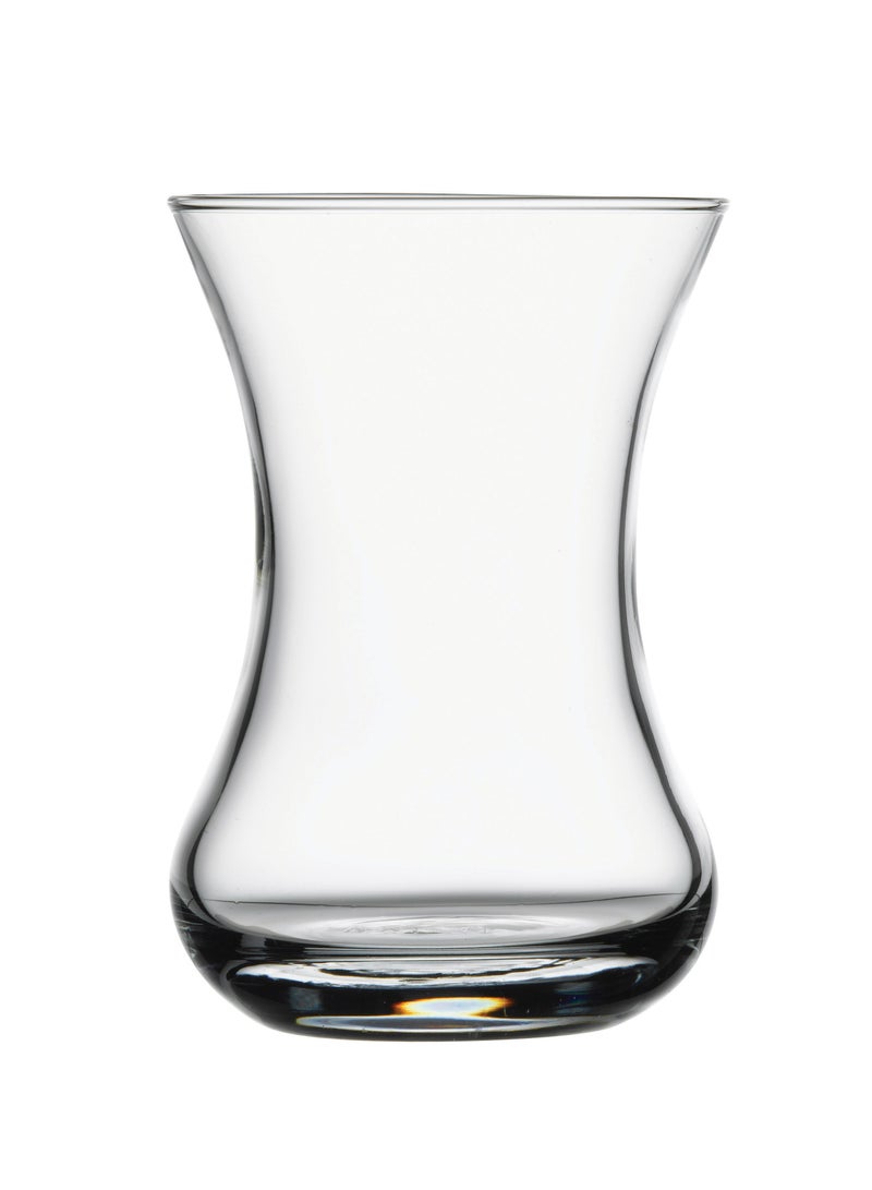 Pasabahce 6 Pieces Ince Belli Tea Cup Set 125 Ml Clear - Image 1
