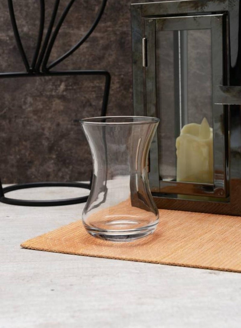 Pasabahce 6 Pieces Ince Belli Tea Cup Set 125 Ml Clear - Image 3