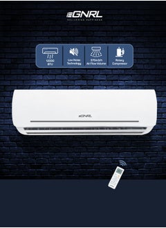 EGNRL Split AC 12000 BTU T1 Rotary R410a EG12K, 2025 New Model, with 3M Pipe Kit, Golden Fin, White , 1 Year Manufacturer Warranty, 1 Year Compressor Warranty  - Image 1