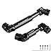 CrazyHobby 2PCS RC Drive Shafts Front Rear Centre Shaft Heavy Duty Steel for TRX4M 118 RC Crawler Upgrades Black - Image 2