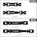 CrazyHobby 2PCS RC Drive Shafts Front Rear Centre Shaft Heavy Duty Steel for TRX4M 118 RC Crawler Upgrades Black - Image 4