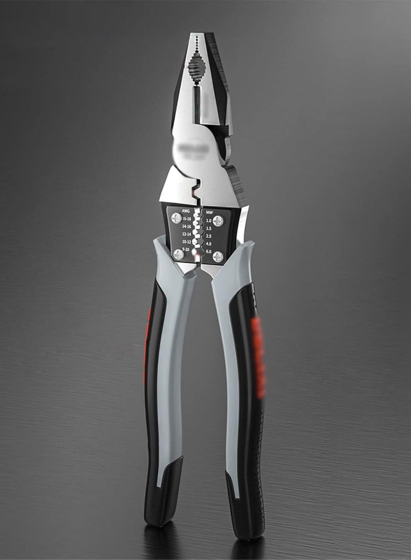 GGOOT Multifunctional Electrician Pliers,Multifunctional Universal Diagonal Pliers Needle Nose Pliers Hardware Tools Universal Wire Cutters Electrician (Color : Needle Plier 9 Inch) - Image 1