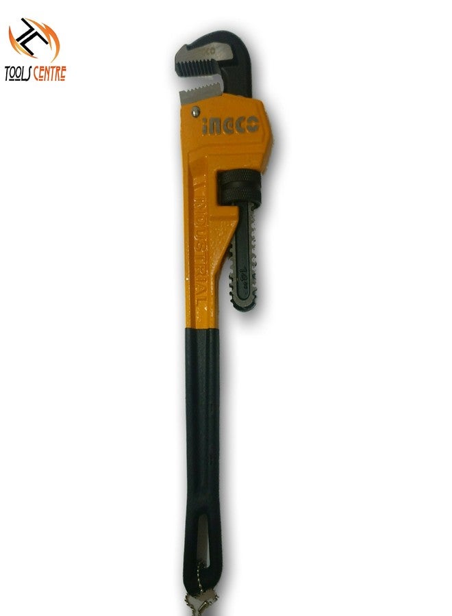 KROST Industrial Heavy Duty Pipe Wrench (14") - Orange - Image 2