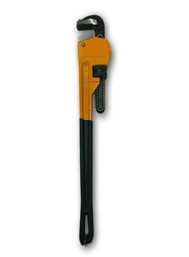 KROST Industrial Heavy Duty Pipe Wrench (14") - Orange - Image 1