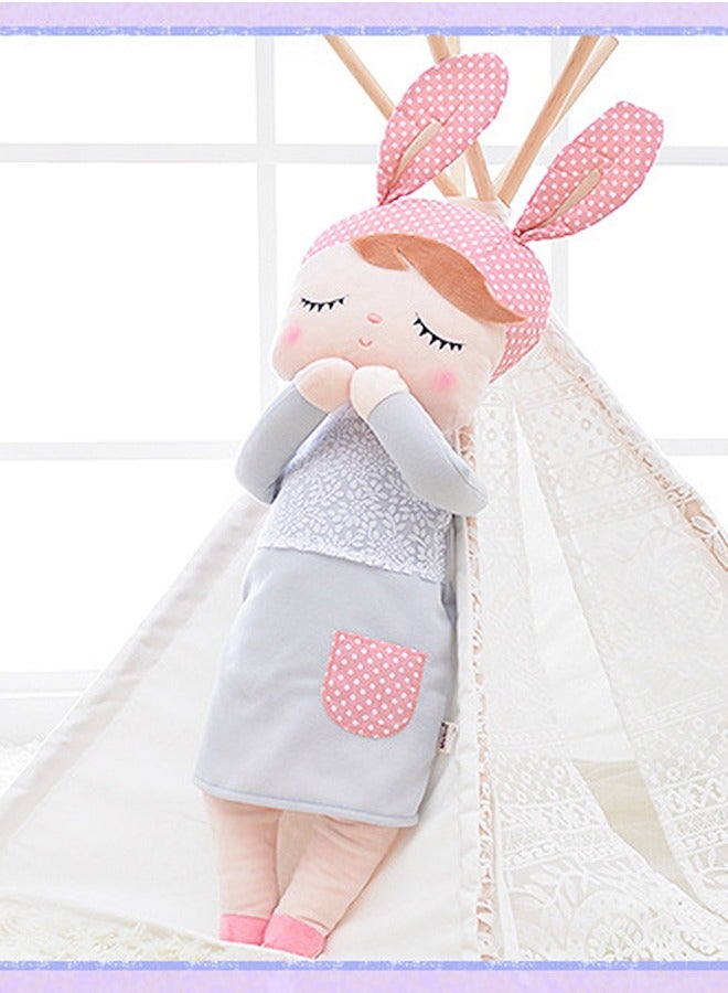 Metoo Mi Tu Angela Doll Girl Plush Lovely Stuffed Plush Dolls Toy Rabbit Doll Baby Comfort Companion Doll 34cm