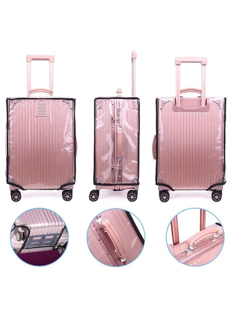 XiuWoo Clear PVC Suitcase Cover, Waterproof Suitcase Cover Protector Luggage Protector Case Covers for Suitcases Travel Luggage  - Image 2