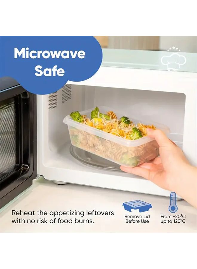 16pcs Kitchen Storage Containers With Stickers Pen Food Grade PP Bento Box - Image 5