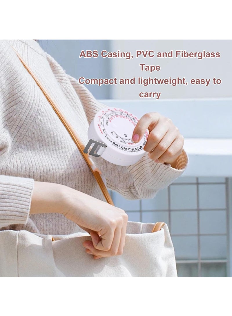 Waist Circumference Tape Measure BMI Wheel Calculator 1.5M Colorful Retractable Measuring Tape for Body Measurement - Image 3