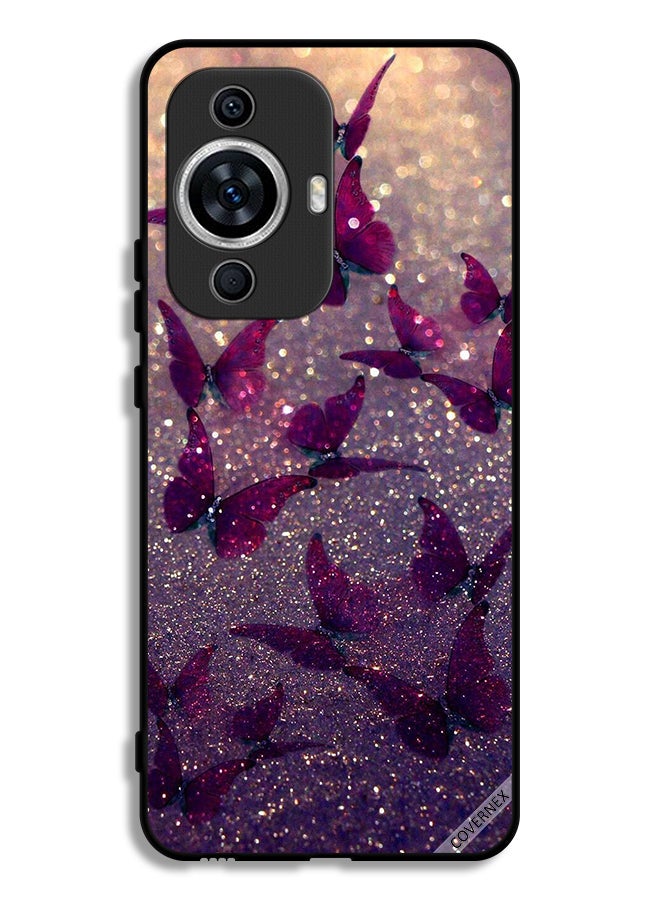 Covernex Huawei nova 11 Protective Case Cover Glitter Butterflies - Image 1