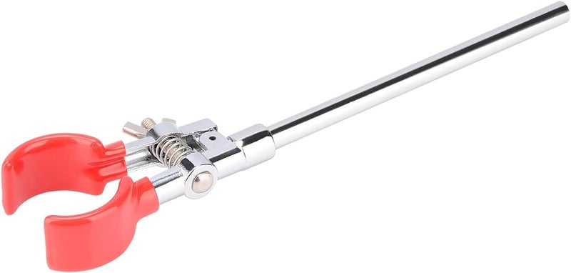 Labasics 2-Prong Swivel Clamp, Sturdy Dual Prong Single Adjust Multipurpose Extension Grip Adjustable Lab Holder with 6.65 Inch Rod for Laboratory Use - Image 1