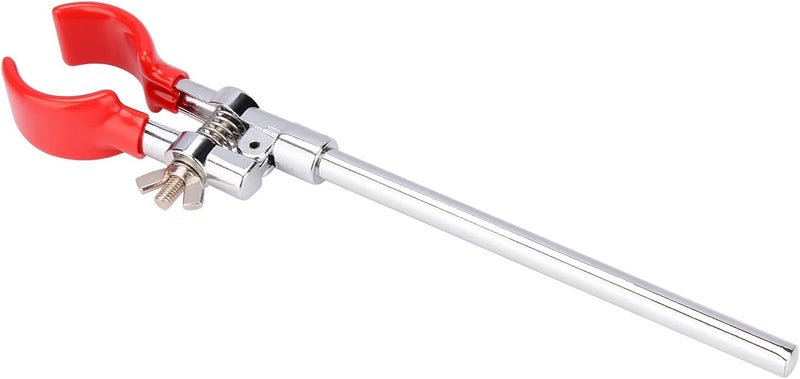 Labasics 2-Prong Swivel Clamp, Sturdy Dual Prong Single Adjust Multipurpose Extension Grip Adjustable Lab Holder with 6.65 Inch Rod for Laboratory Use - Image 3