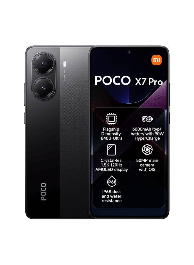 Xiaomi POCO X7 Pro Dual SIM Black 12GB RAM 512GB 5G - Global
