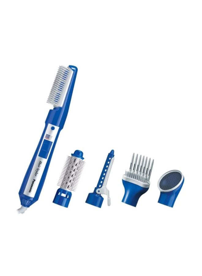 Panasonic 5 attachments 650W Hair Styler, 2 Speed Settings, Soft Pouch Blue/White - Image 4
