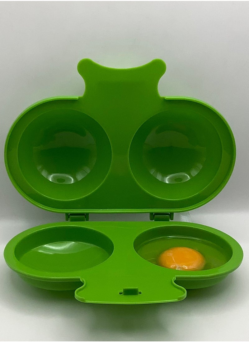 Generic Microwave Egg Boiler (Green Color)  - Image 1