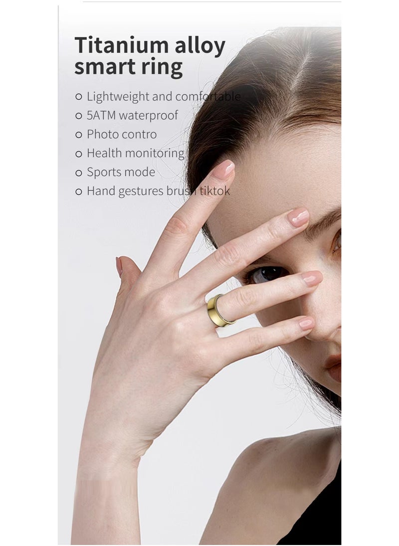 General Smart Health Ring for Heart Rate BlodOxygen Sleep Monitoring all Weather Motion Calculation 24-hour Health Monitoring Protect Your Health Black No.21  - Image 3