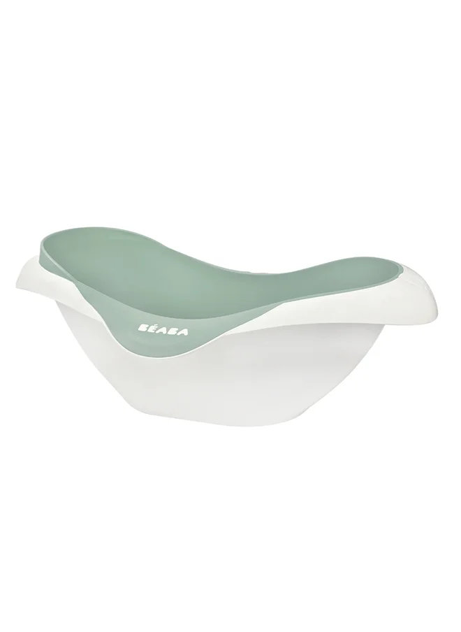 BEABA Camele’O 1st Age Baby Bath With Non-Slip Soft Touch Design, Sage Green