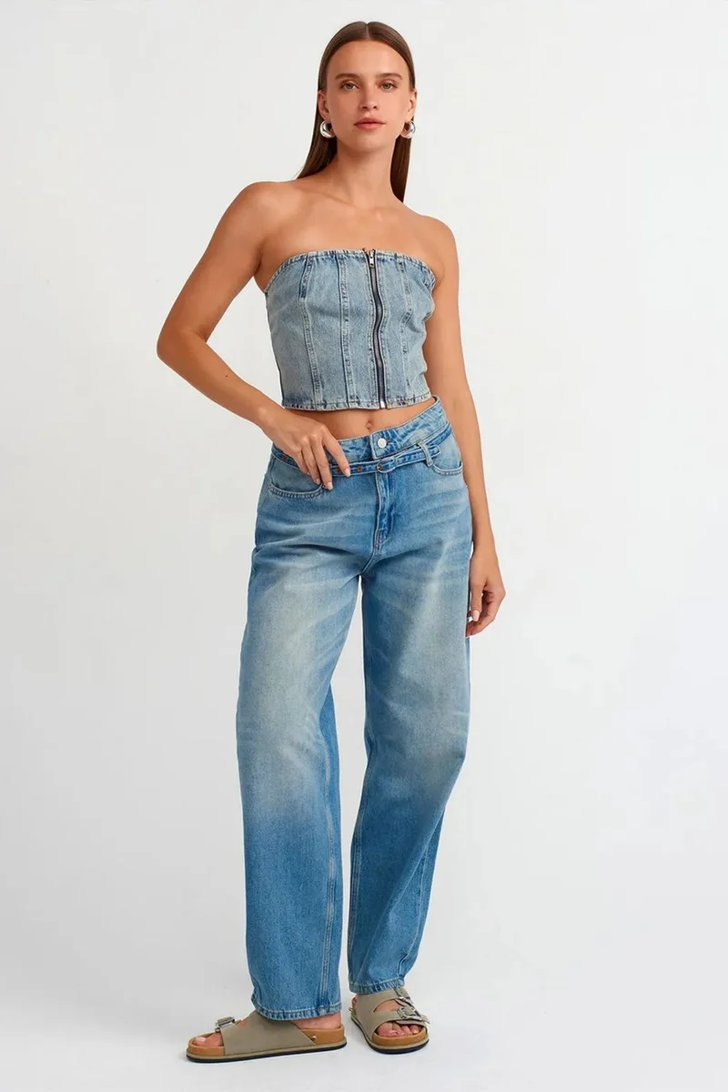 DILVIN Women’s High-Waist Balloon Wide-Leg Jeans