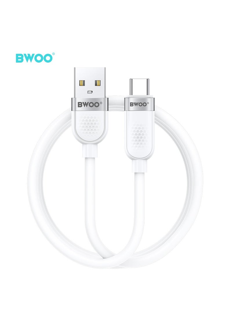 BWOO Usb-A To Type-C Skin Friendly Liquid Silicone Charging Cable - Image 1