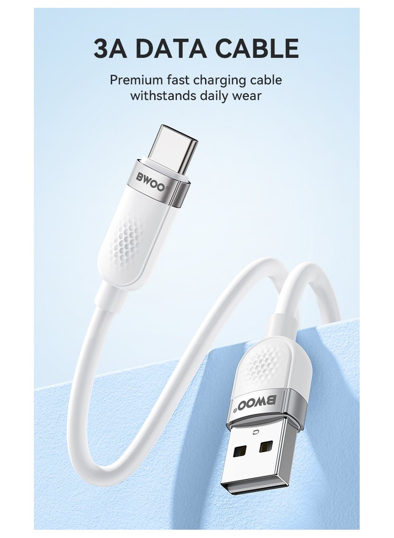 BWOO Usb-A To Type-C Skin Friendly Liquid Silicone Charging Cable - Image 4
