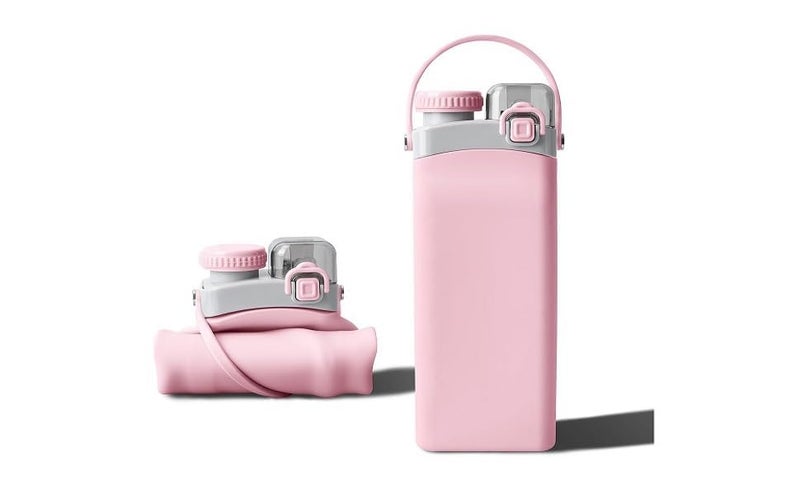 YONIMI Silicone Reusable Water Bottle 600ml Capacity - Image 1