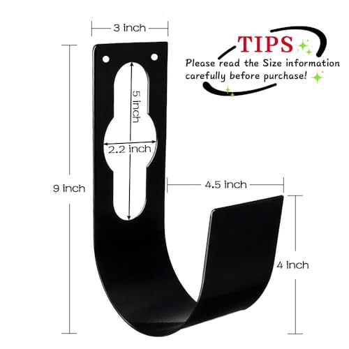 SupKing Hose Holder Wall Mount,Heavy Duty Garden Hose Hanger Reel Metal Hose Hooks Fit to100ft Expandable Watering Hose Storage - Image 2
