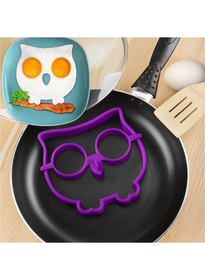 Cute Silicone Lovely Owl Egg Fried Shaped Mold Shaper Ring Kitchen Gadget Cooking Tool - Image 1