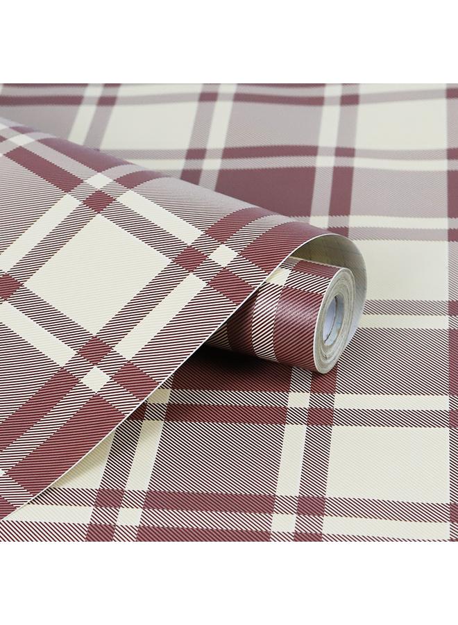 Bluejw Wallpaper Self-adhesive Waterproof Moisture-proof Student Dormitory Bedroom Renovation Sticker Plaid Ins Wallpaper Wall Cabinet Sticker - Image 2