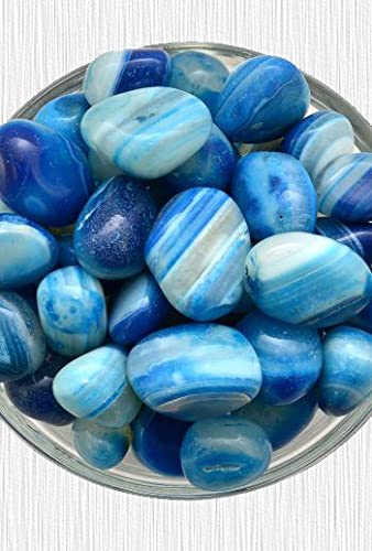 TOI SHOP حجر اللازورد الأزرق من توي شوب - حصى متدحرج لشفاء الريكي، فاستو، فنج شوي، ديكور المنزل، ديكور المكتب، هدايا، تميمة حظ، وغيرها - وزن 900 جرام - Image 2