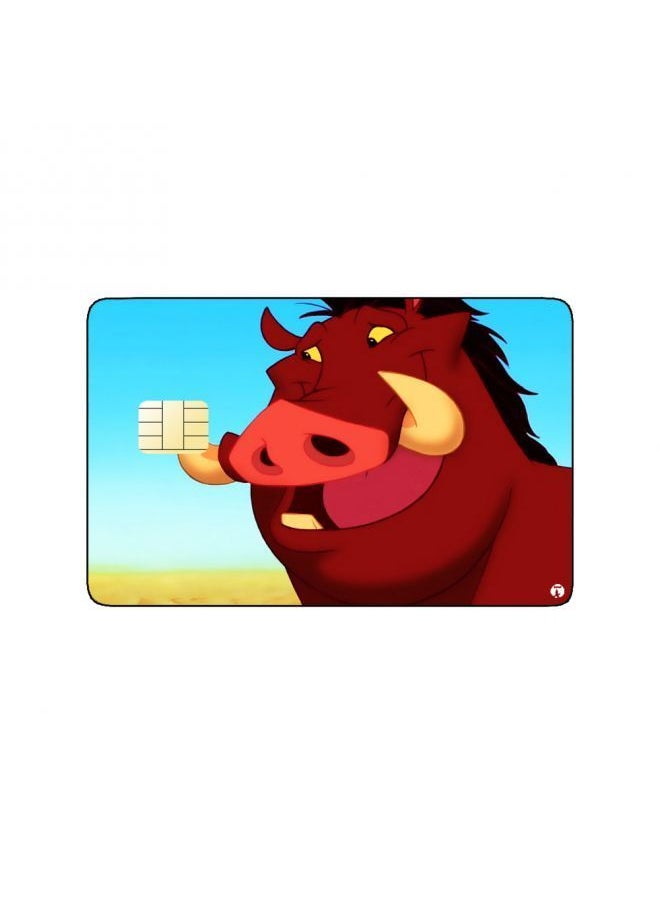 RKN - PRINTED BANK CARD STICKER Animation Bomba From The Lion King By Disney - Image 1