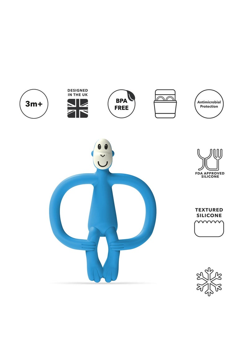 MATCHSTICK MONKEY Teething Toy - Matchstick Monkey Teether No Tail Blue - Image 2