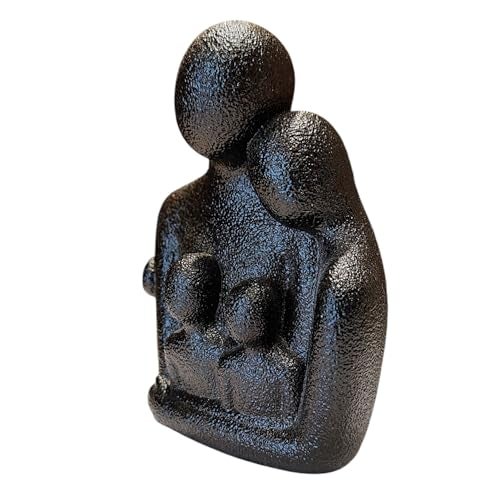 Karigaari India Modern Family Love Sculpture | Abstract Black Unity Statue for Home Decor | Parents & Children Bond Art | Thoughtful Gift for Anniversary, Housewarming, Mother's Day - Image 5