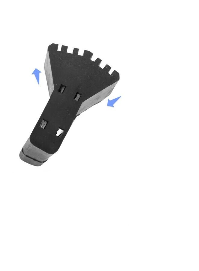 4pcs Floor mat Ladder Anti Skip Cover Safe Ladder Pads Horizontal Stair- Style Cap Non- Skid Ladder Pads Ladder Covers - Image 5