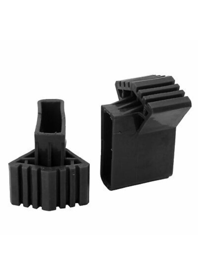 4pcs Floor mat Ladder Anti Skip Cover Safe Ladder Pads Horizontal Stair- Style Cap Non- Skid Ladder Pads Ladder Covers - Image 2