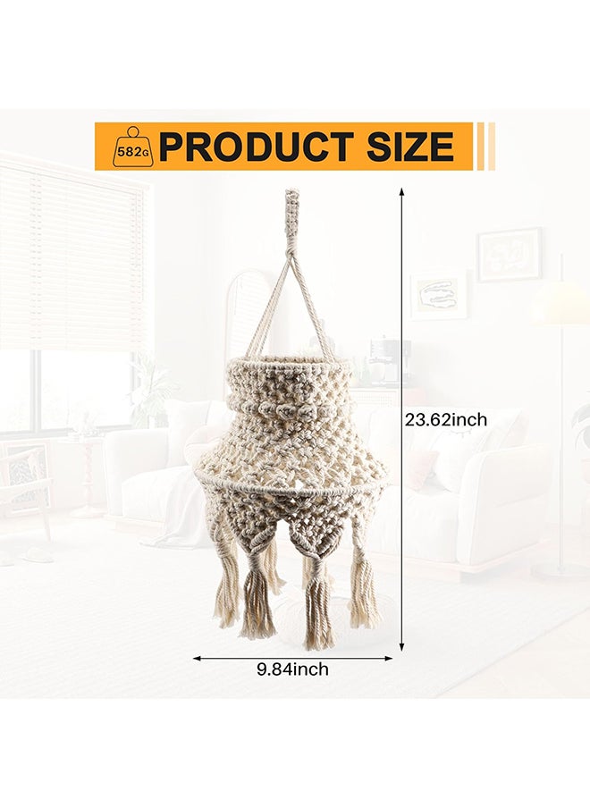 Antikiano - Handmade Wall Tapestry Lampshade Macrame Boho Decor - Image 1
