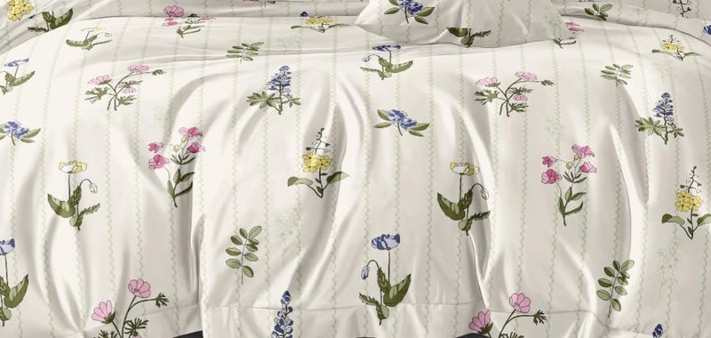 Laying Style™ 1 Reversible Comforter Super King Size 108 x 108 Both Side Same Print 1 Bedsheet King Size 108X108 inches and 2 Pillow Cover 4 Pieces Bedding Set | AC Quilt | AC Dohar-Multi - Image 2