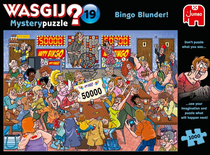 Jumbo  Wasgij  Retro Mystery 19 - Bingo Blunder!  Unique Jigsaw Puzzles For Adults  1 000 Piece - Image 5