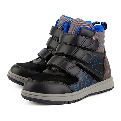 princepard Kids Orthopedic Shoes,Toddlers Corrective High Top Boots with Arch and Ankle Support,Improve Children's Flat Feet and Valgus/varus Black - Image 1