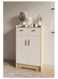 AGD Coffee corner with storage unit, modern buffet side cabinet with drawer, 80 * 40 * 90 cm, white  - Image 2