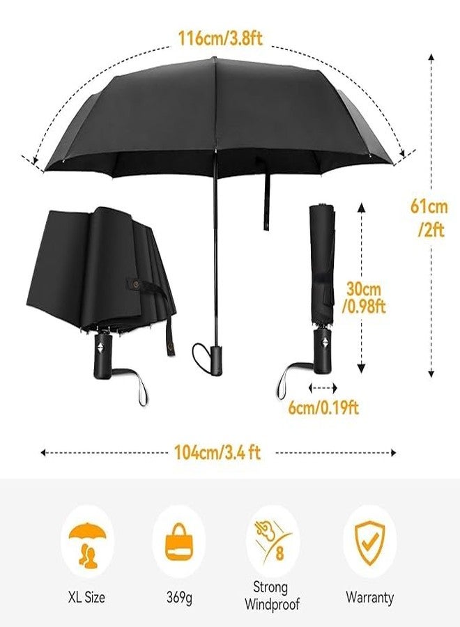 MIXEN Walking Sticks Umbrella Sun Umbrella with Separable Cane for Adult Men Women Black|Home & Garden |Yard, Garden & Outdoor Living |Garden Structures & Shade |Umbrellas - Image 4