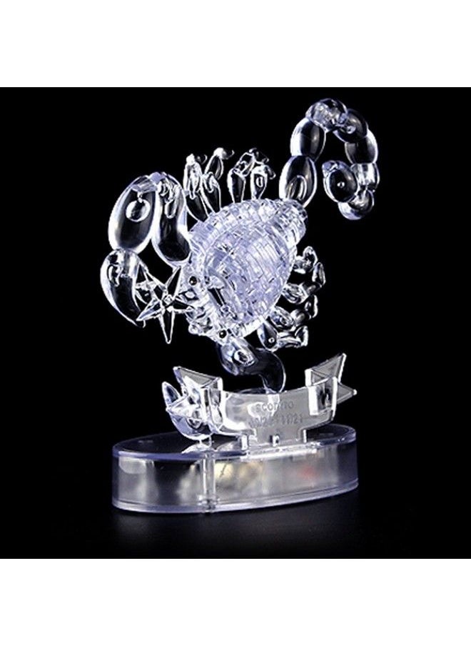 Coolplay 3D Crystal Puzzle With Lightup Base For Adult 3D Zodiac Puzzle Constellation Series Of Scorpio  - Image 4