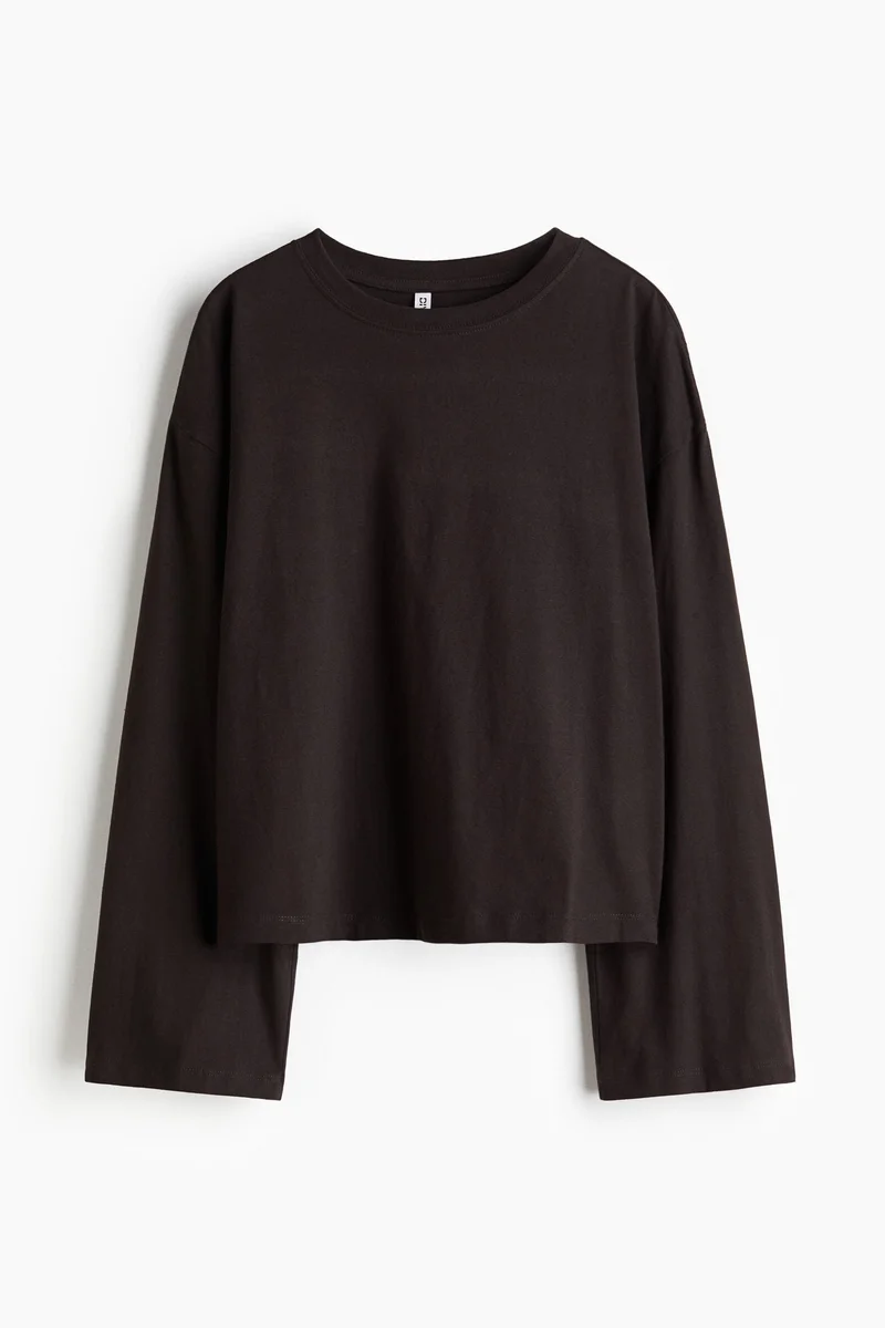 H&M Long-sleeved cotton top