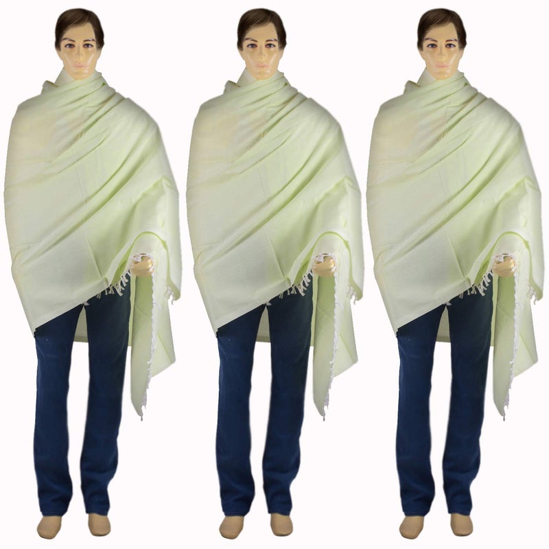 EthnicAlive EthnicAlive Bhagalpuri Handloom Olive Green Color Cotton Dull Andi Summer AC chadar for Sleeping in All Season Summer Mild Winter Pack of 3 Size 220x125cm - Image 2