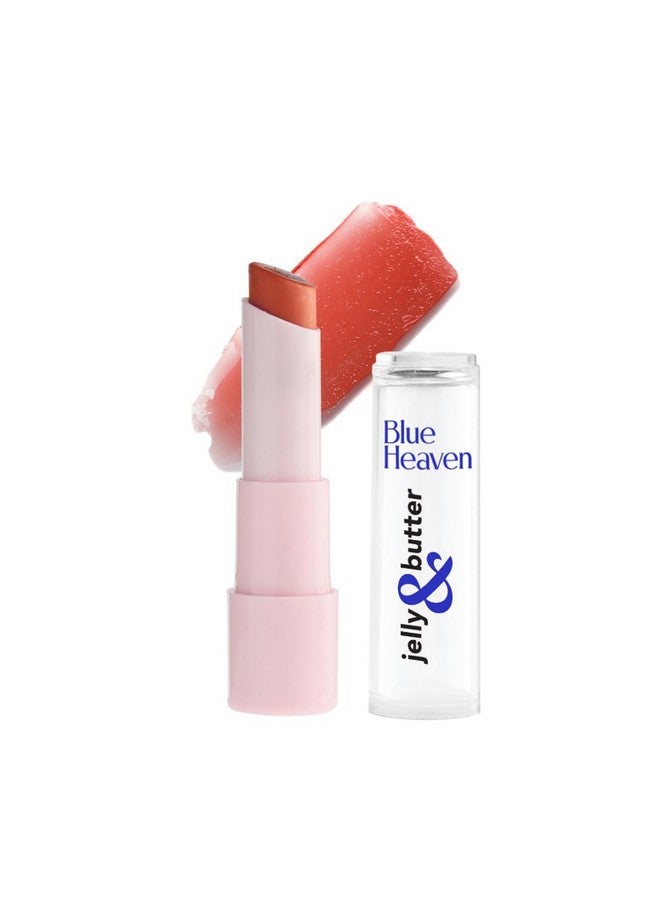 بلو هيفن مرطب الشفاه بلو هيفن جيلي آند باتر المدعم بزيت الجوجوبا وزبدة الشيا وفيتامين إي، ينعم الشفاه الجافة والمتشققة، يزيل التصبغ، ينعم وينعم الشفاه بلون البرقوق، بني كراميل، 3 جرام - Image 1