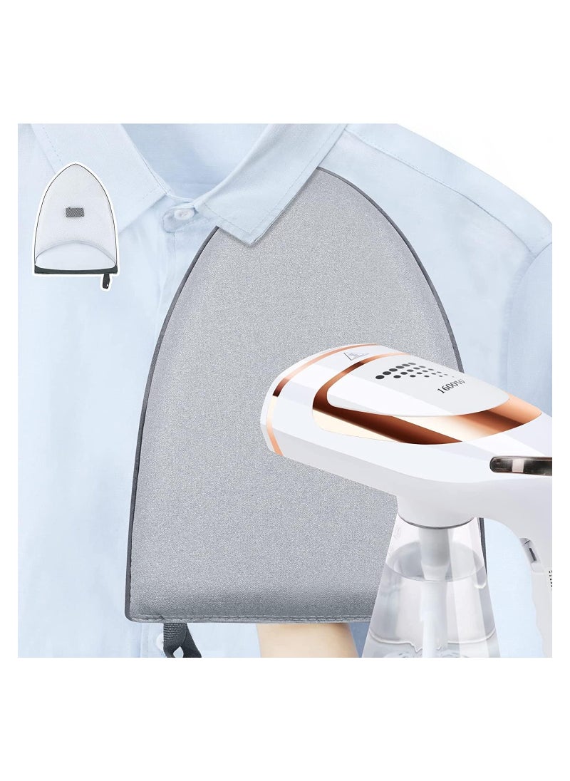 NNEWVANTE Garment Steamer Ironing Glove, Waterproof Anti Steam Mitt with Finger Loop, Complete Care Protective Garment Steaming Mitt, Heat Resistant Gloves for Clothes Steamers (Large) (Grey)  - Image 3