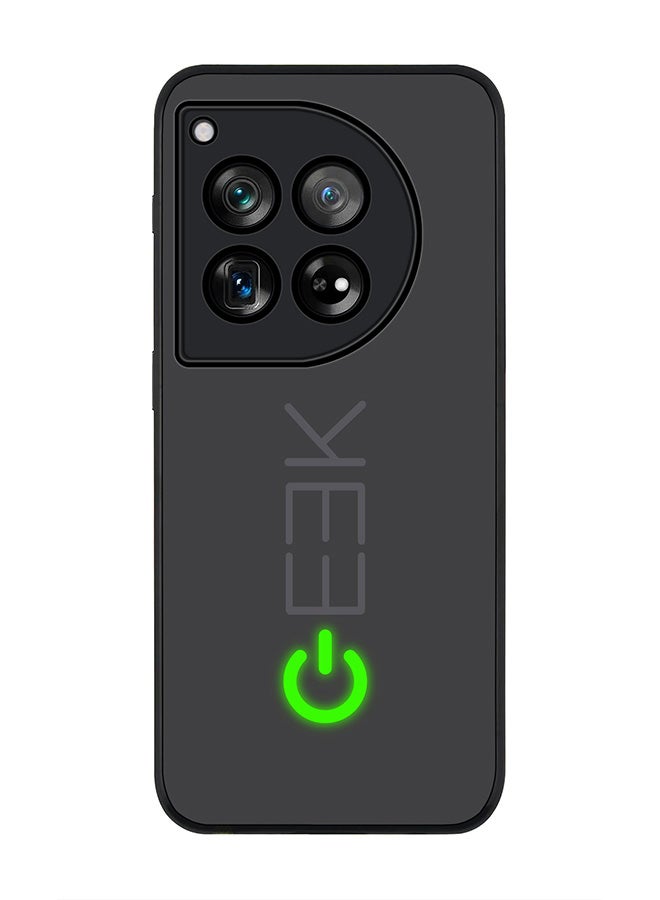 Stylizedd جراب بحافة سوداء متينة لهاتف OnePlus 12R / OnePlus Ace 3 5G، جراب ناعم ملائم للجسم بحواف مطاطية مرنة ومضاد للسقوط من مادة TPU Gel - Geek ON - Image 1