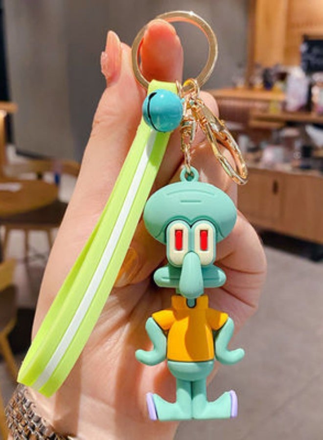 B103 Squidward سلسلة مفاتيح من الكرتون ملحق * 1
