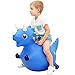 ZOOJOY Bouncy Dinosaur Hopper Inflatable Dino Bouncing Animal for Toddlers Indoor Outdoor Ride On Bouncing Horse WPump Hopping Toys Gift for 4 5 6 7 8 Year Old Boy Girl - Image 4