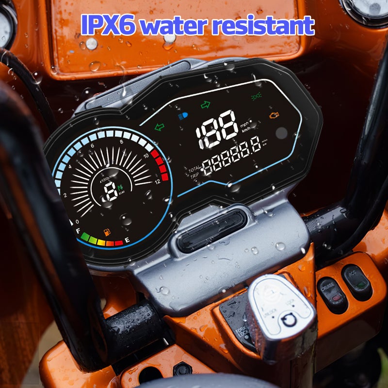 Motorcycle Speedometer Gauge: Tachometer - Motorbike Meter Dashboard Upgrade Compatible for Italika 150z 150sz 170z - Image 2