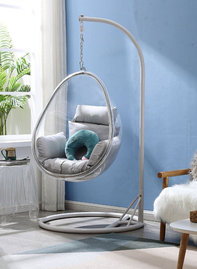 YULAN Indoor Swing Hanging Chair High Quality Transparent Acrylic Oval Shape 