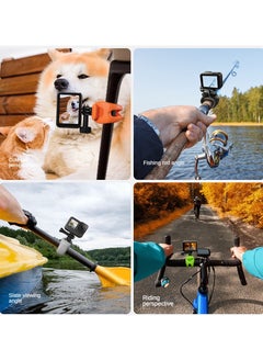 TELESIN Elastic Small Q Handlebar Mount, Compatible with GoPro, DJI, Insta360, and Other Action Cameras  - Image 3
